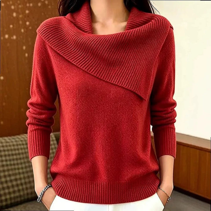 Celestine Foldover Collar Sweater
