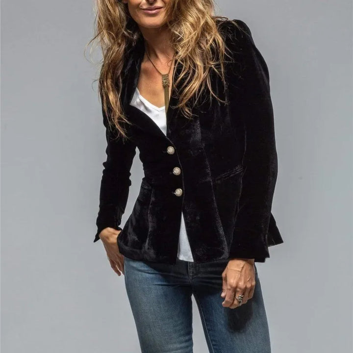 Marlena Tailored Velvet Blazer