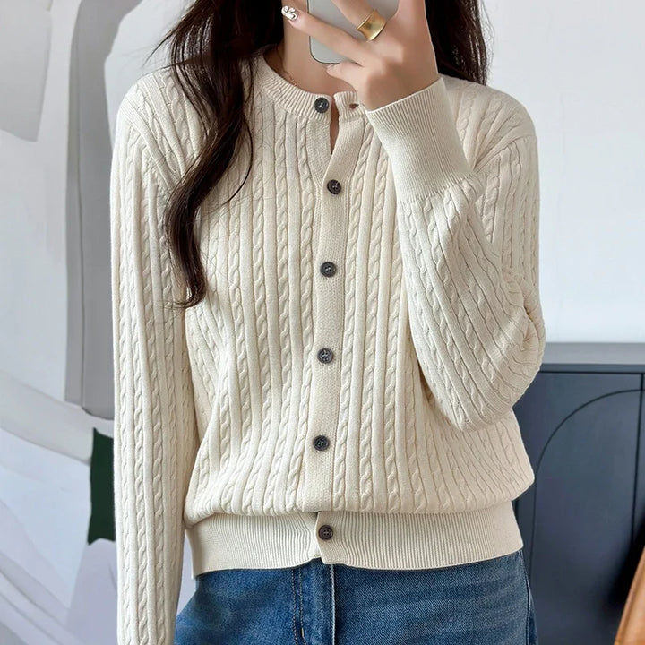 Elian Cable Knit Cardigan