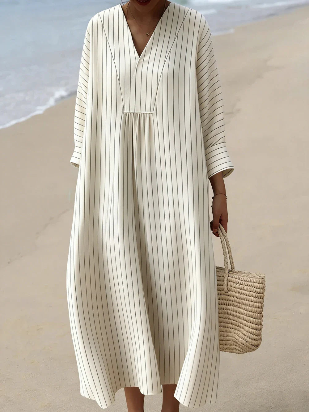 Olivia V Neck Plaid Midi Dress