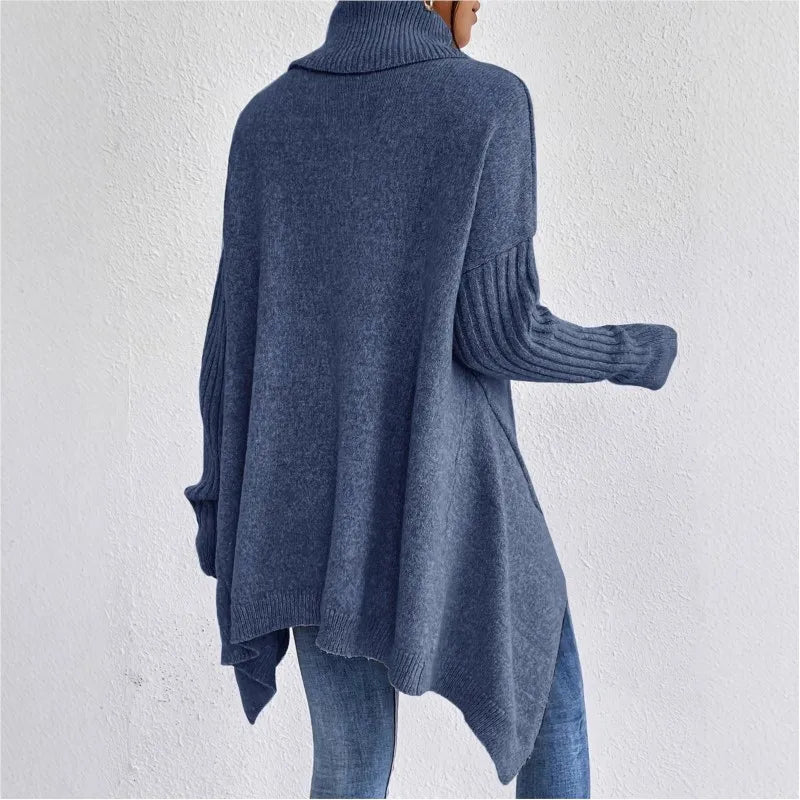Wilhelmina Asymmetric Hem Sweater