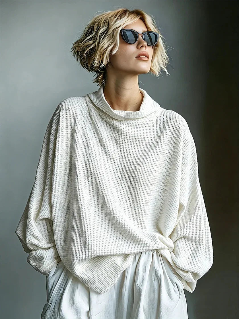 Adalyn Waffle Knit Funnel Top
