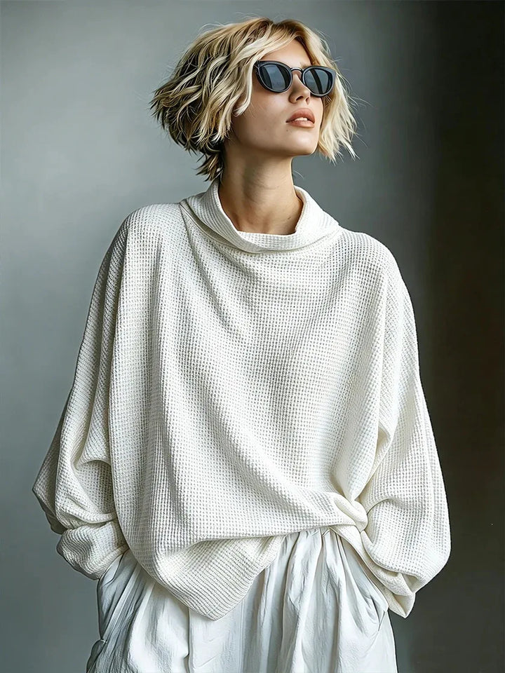 Adalyn Waffle Knit Funnel Top