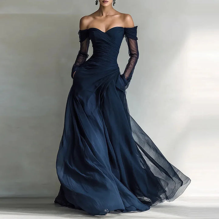 Sierra Off Shoulder Wedding Guest Dress