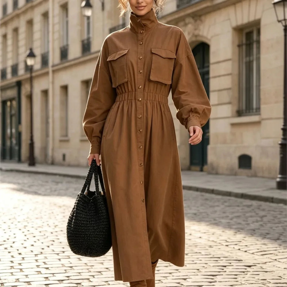 Harriet Flap Pocket Shirt Dress