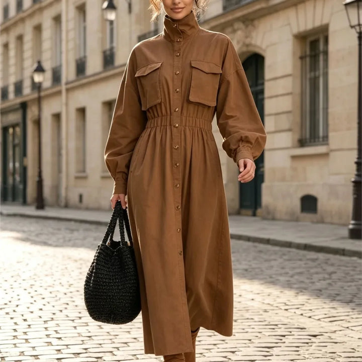 Harriet Flap Pocket Shirt Dress