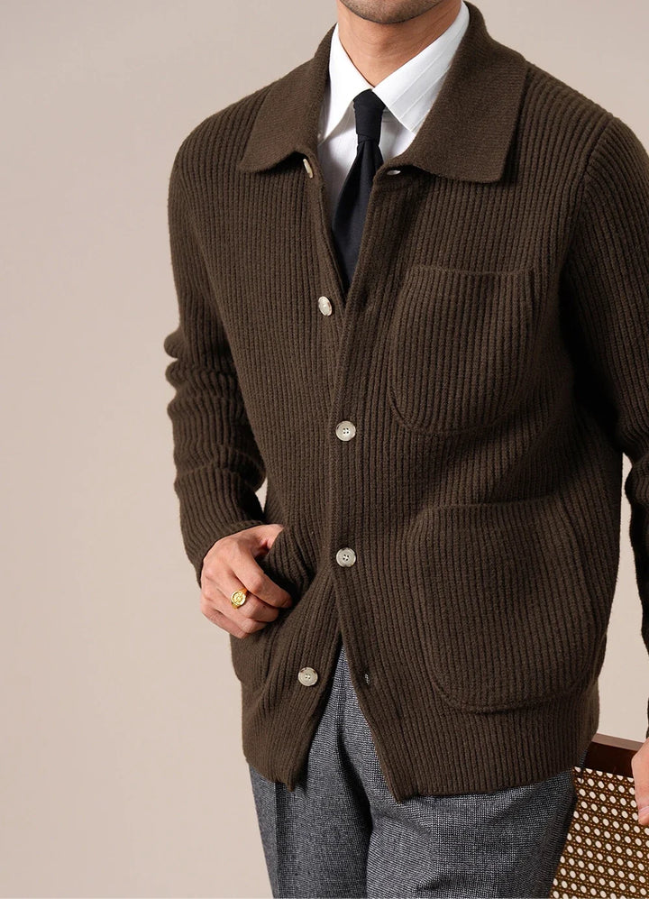 Ignatius Ribbed Knit Cardigan