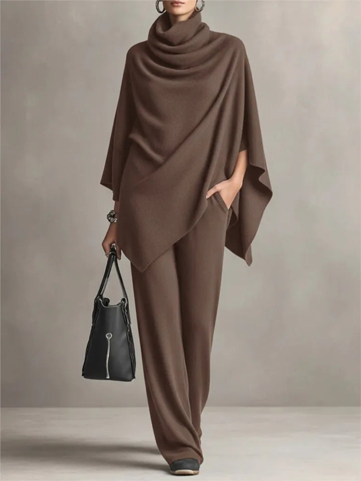 Maggie Draped Cozy Poncho Set