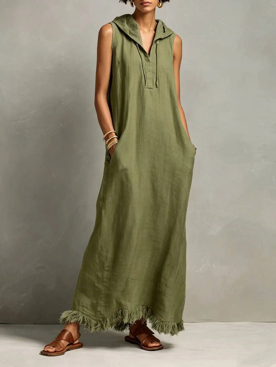 Aravelle Relaxed Bohemian Maxi Dress