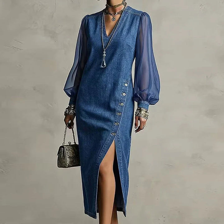 Ashlynn Denim Maxi Dress