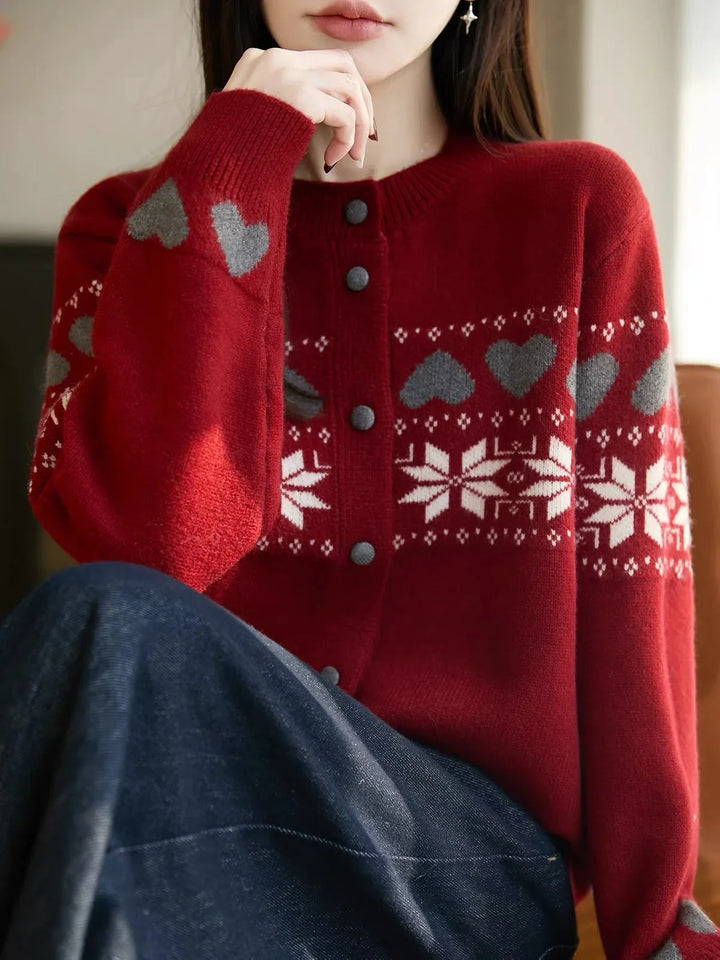 Aiyana Jacquard Knit Cardigan