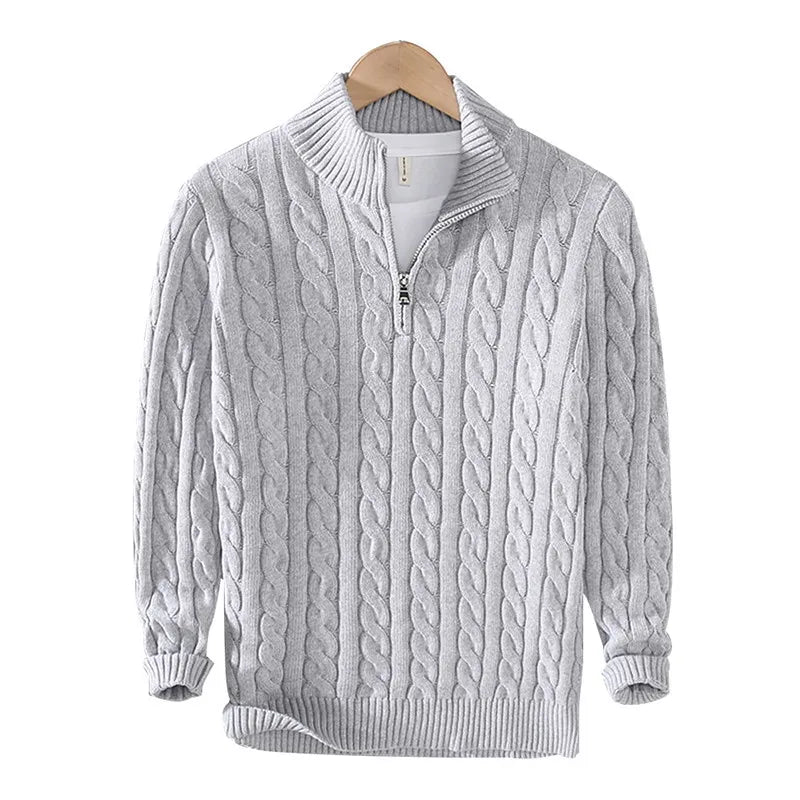 Dashiell Half Zip Cable Sweater