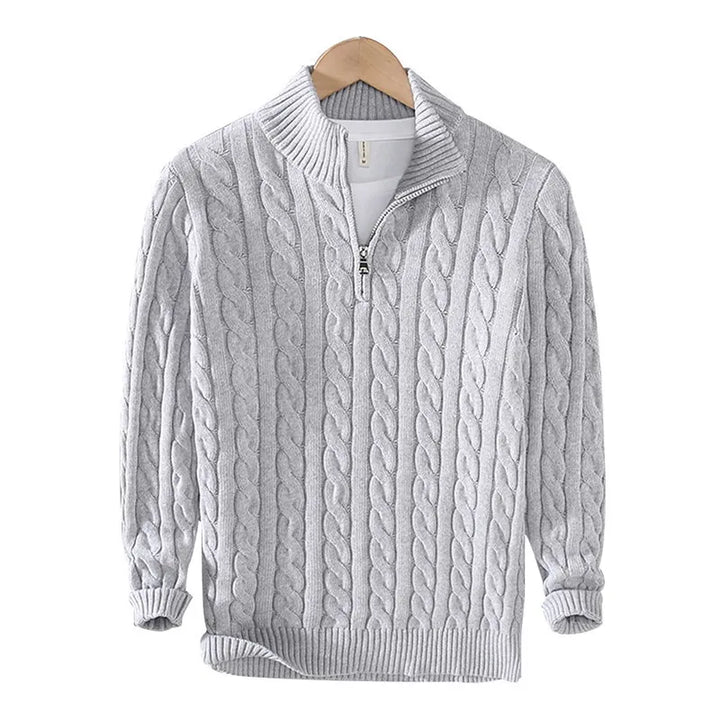 Dashiell Half Zip Cable Sweater