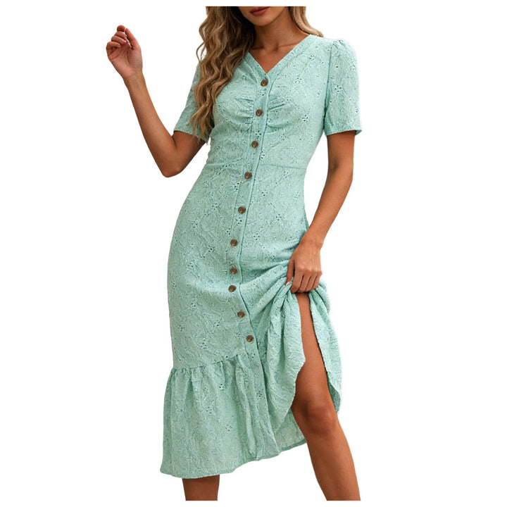 Orabella Eyelet Midi Dress