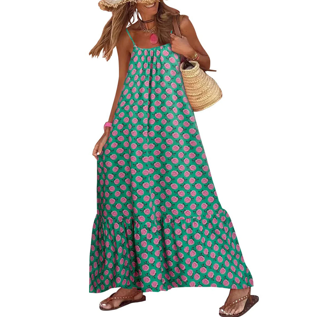 Valeria Mosaic Print Maxi Dress
