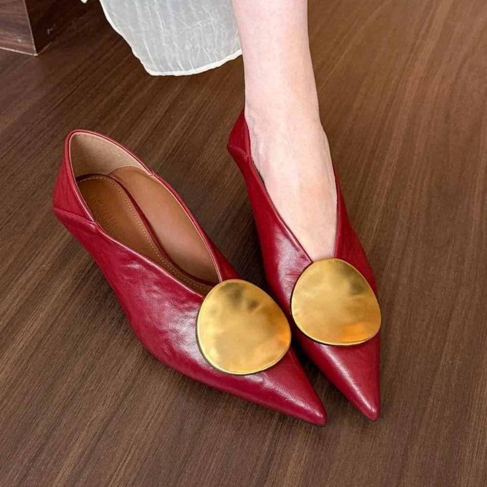 Arabella Comfortable Pointed Toe Low Heels