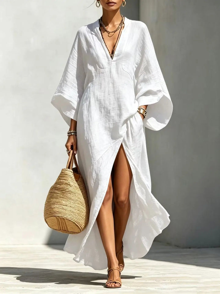 Rhiannon High Slit Boho Maxi Dress