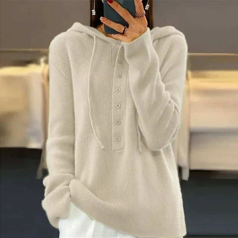 Amory Button Front Hoodie