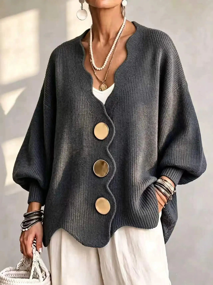 Thalisse Wavy Edge Cardigan
