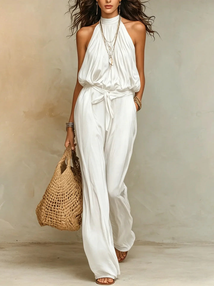 Paloma Halter Wide Leg Jumpsuit