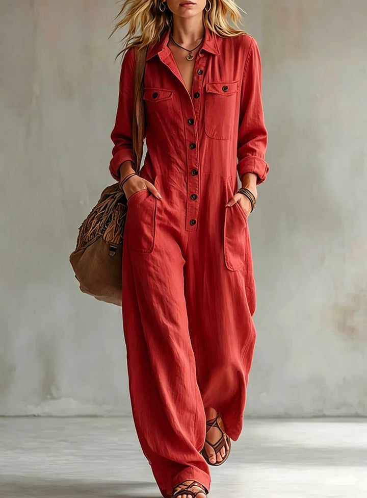 Harlan Wide Leg Utility Jumpsuit