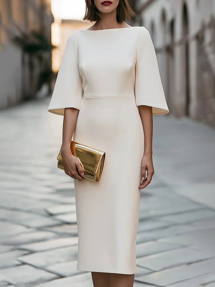 Courtney Bell Sleeve Midi Dress