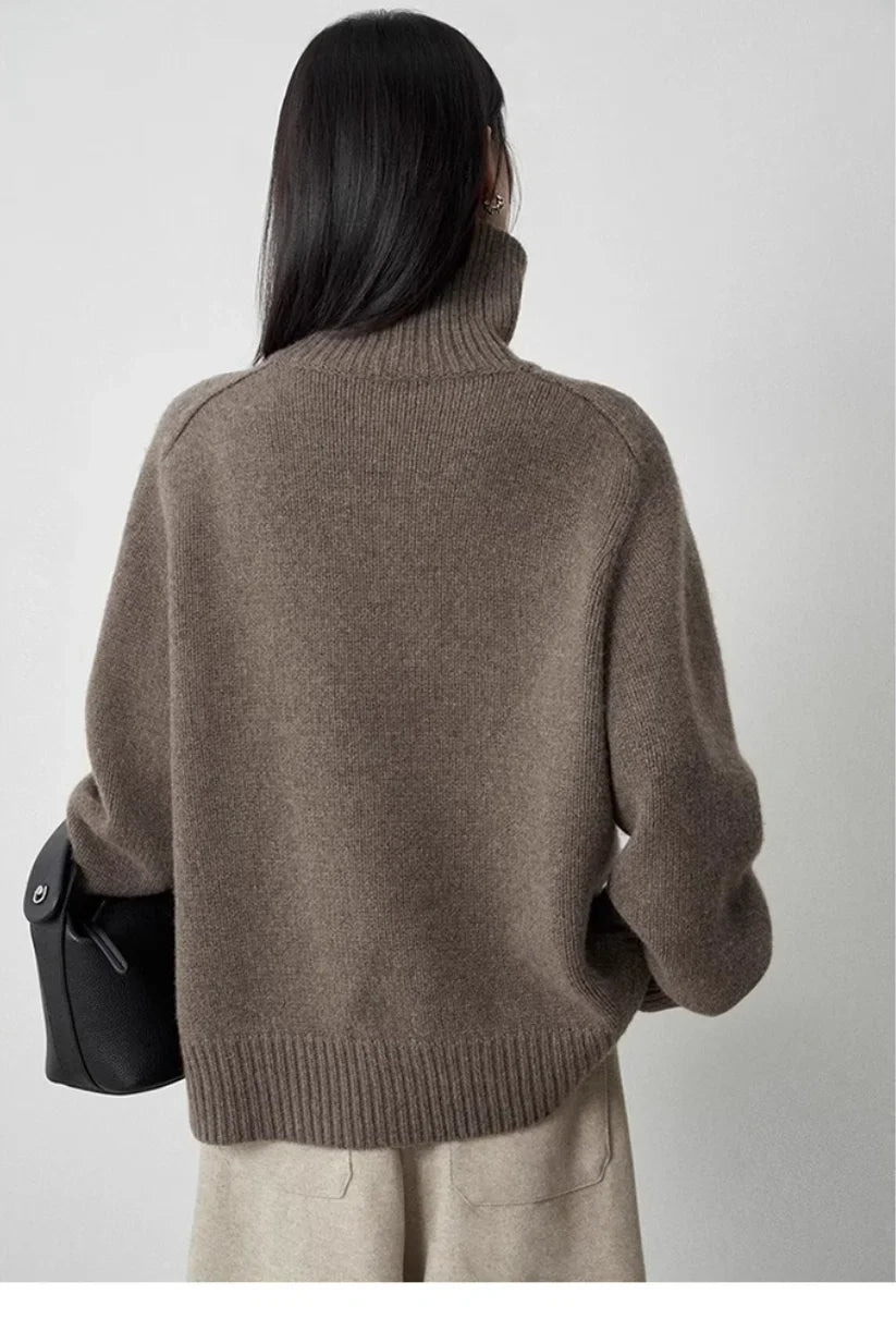 Ingrid Turtleneck Wool Sweater