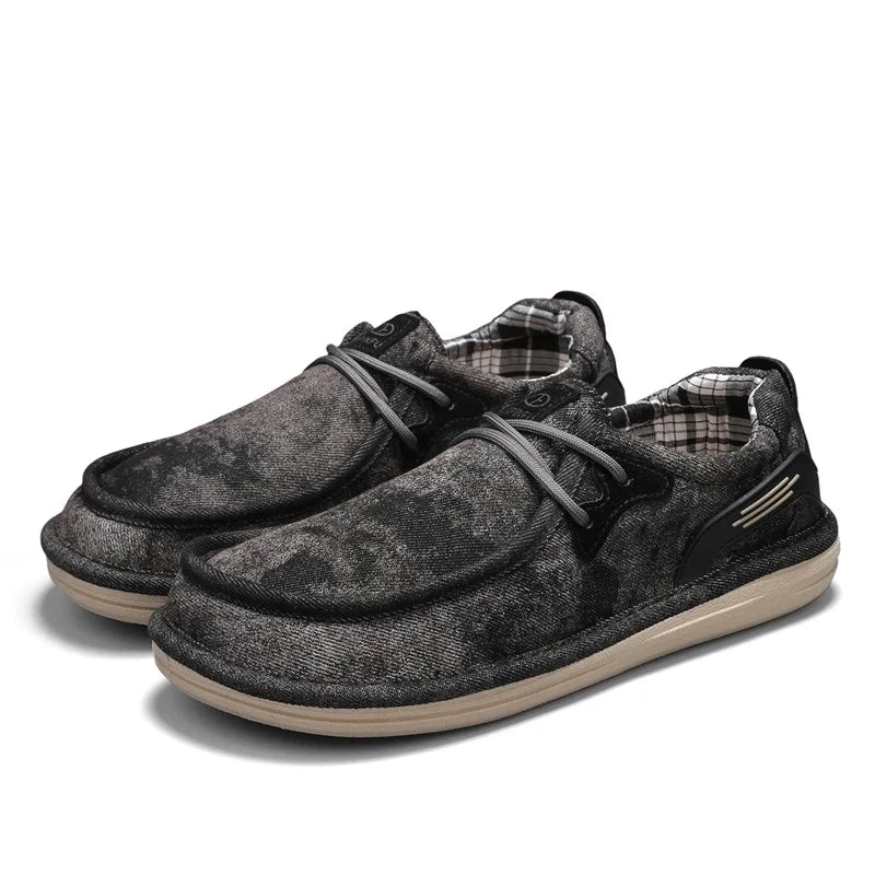 Wesley Washed Canvas Loafers