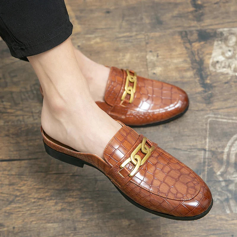 Brecken Leather Mule Loafers