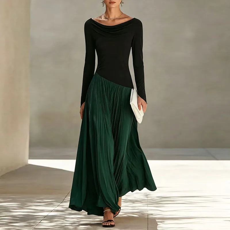 Lucia Flowing Draped Maxi Dress