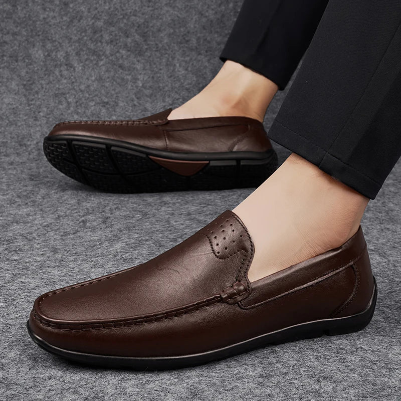 Evan Classic Leather Loafers
