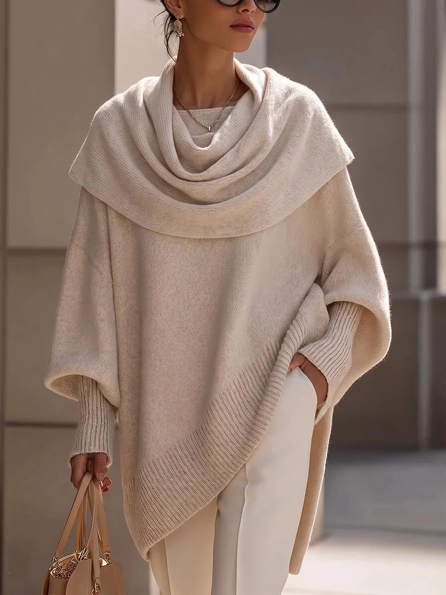 Liora Scarf Collar Poncho