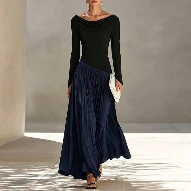 Lucia Flowing Draped Maxi Dress