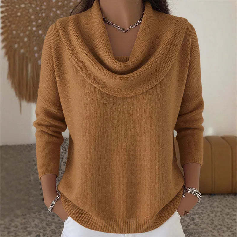 Emely Cowl Neck Knit Sweater
