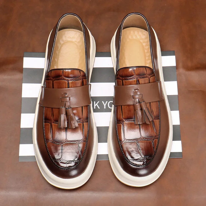Phantom Glossy Tassel Loafers