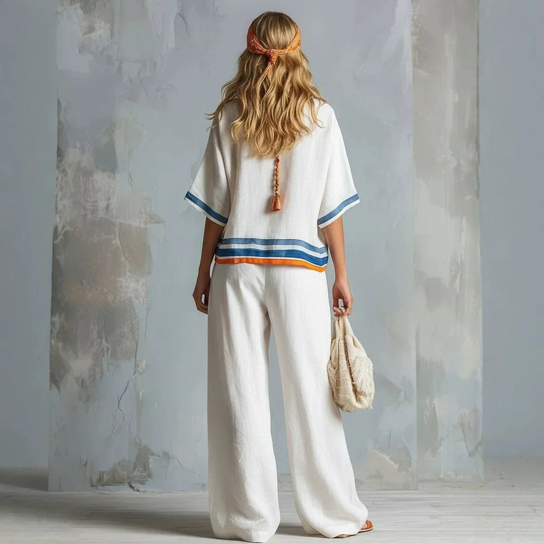 Marley Color Block Trouser Set