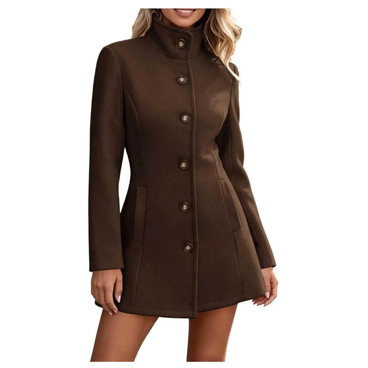 Josette Stand Collar Peacoat