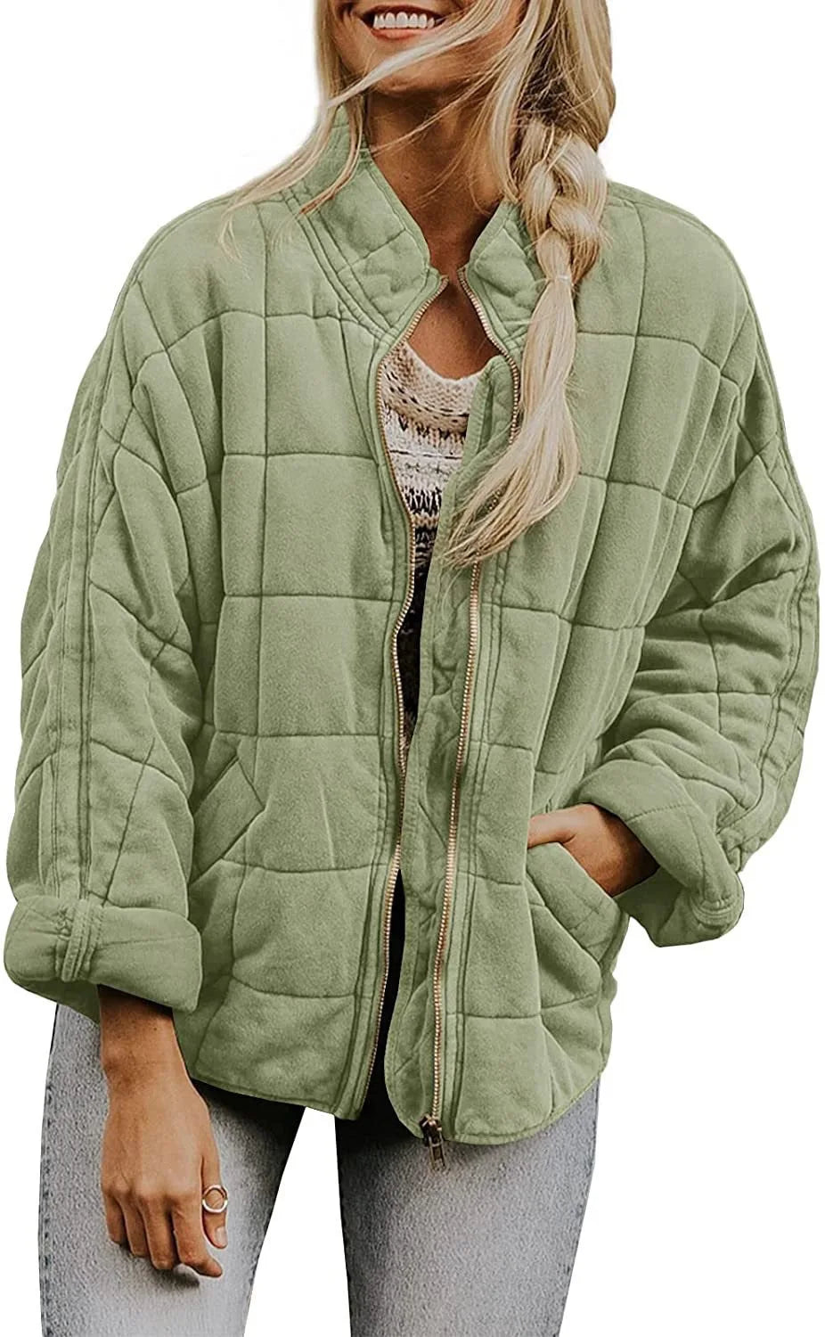 Marchetti Quilted Bomber Jacket