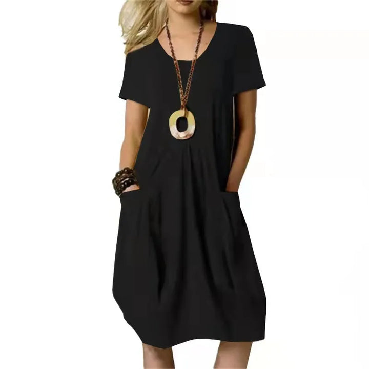 June Casual Pocket Midi Dress