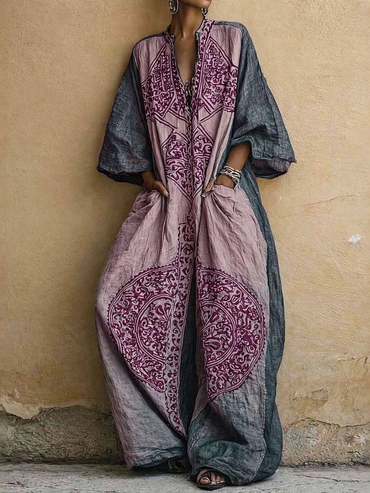 Daphne Bohemian Geometric Print Jumpsuit