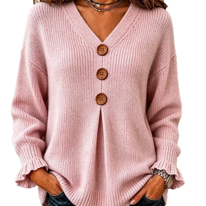 Ines Button Front Sweater