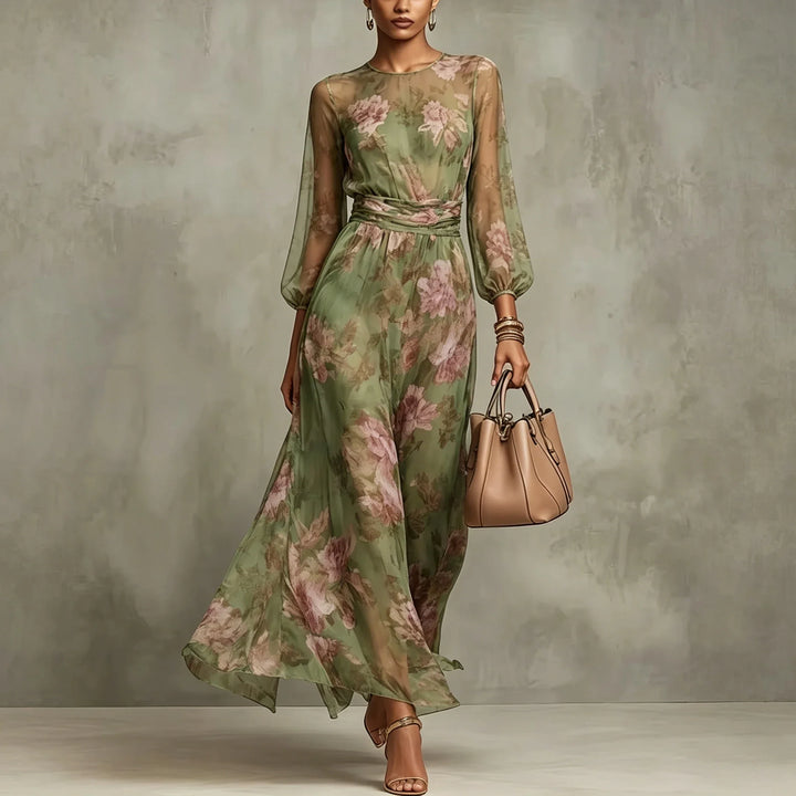 Seraphina Ruched Waist Maxi Dress