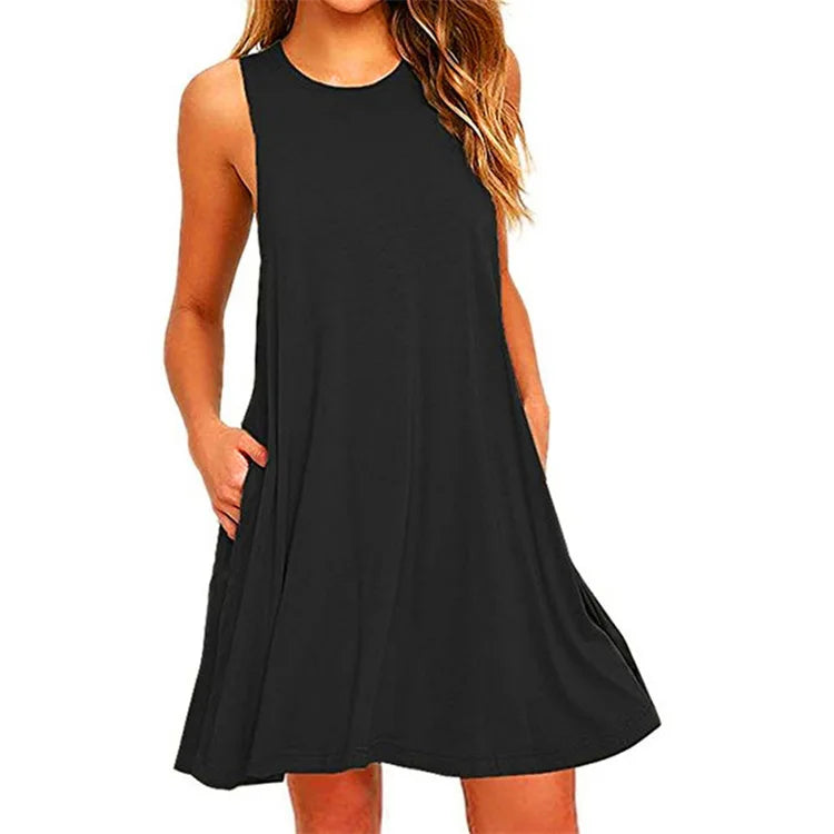 Liliana Sleeveless Swing Mini Dress