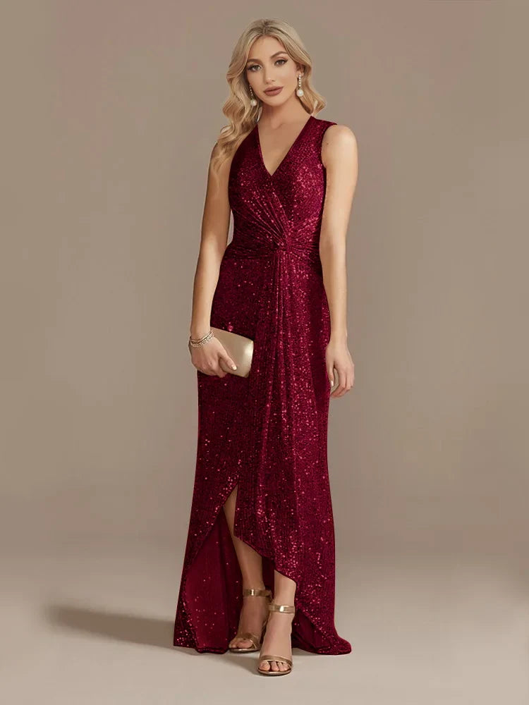 Mireya Sequin Evening Wedding Guest Dress