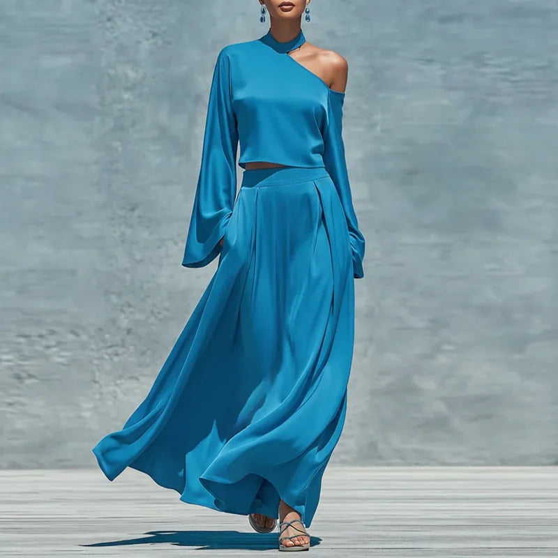 Taliyah Asymmetrical Maxi Skirt Set