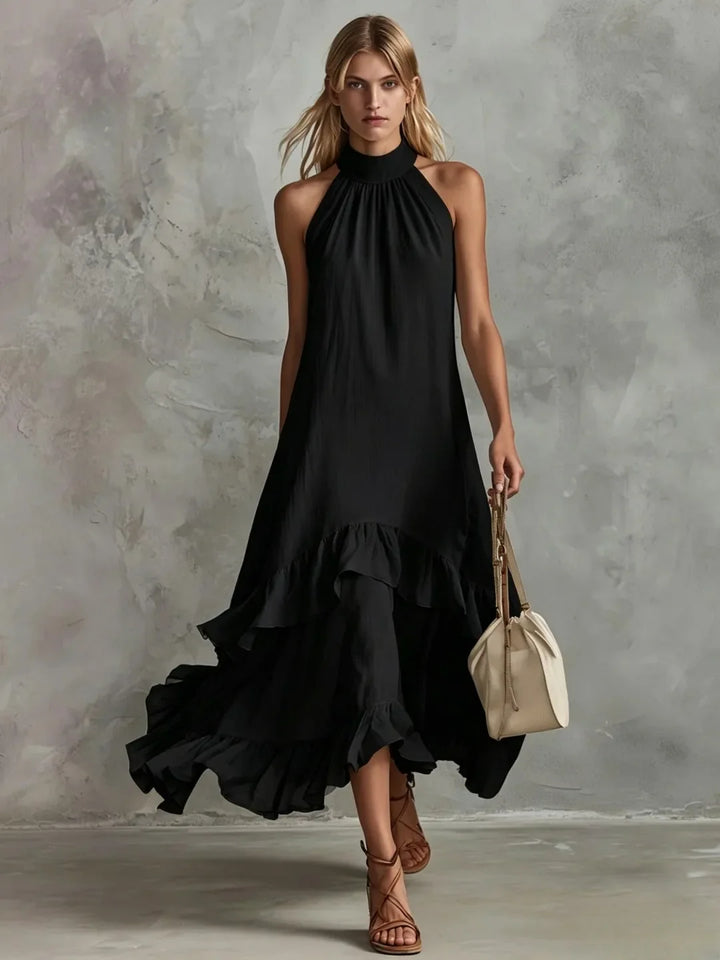 Ramona Elegant Ruffle Wedding Guest Dress
