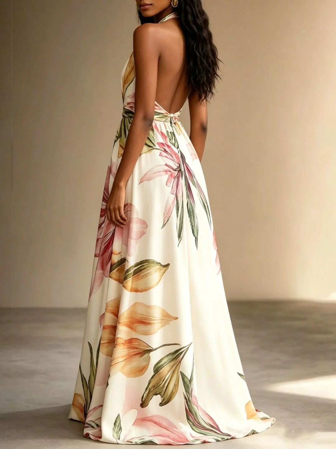 Loraine Floral Maxi Wedding Guest Dress
