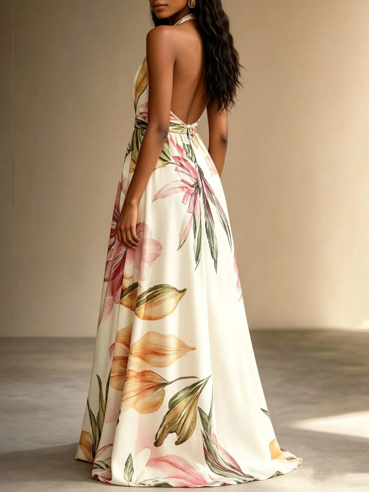 Loraine Floral Maxi Wedding Guest Dress
