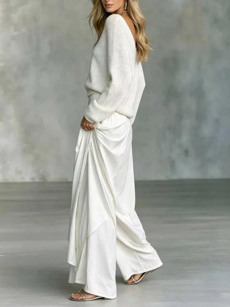 Marisol Off Shoulder Knit Set