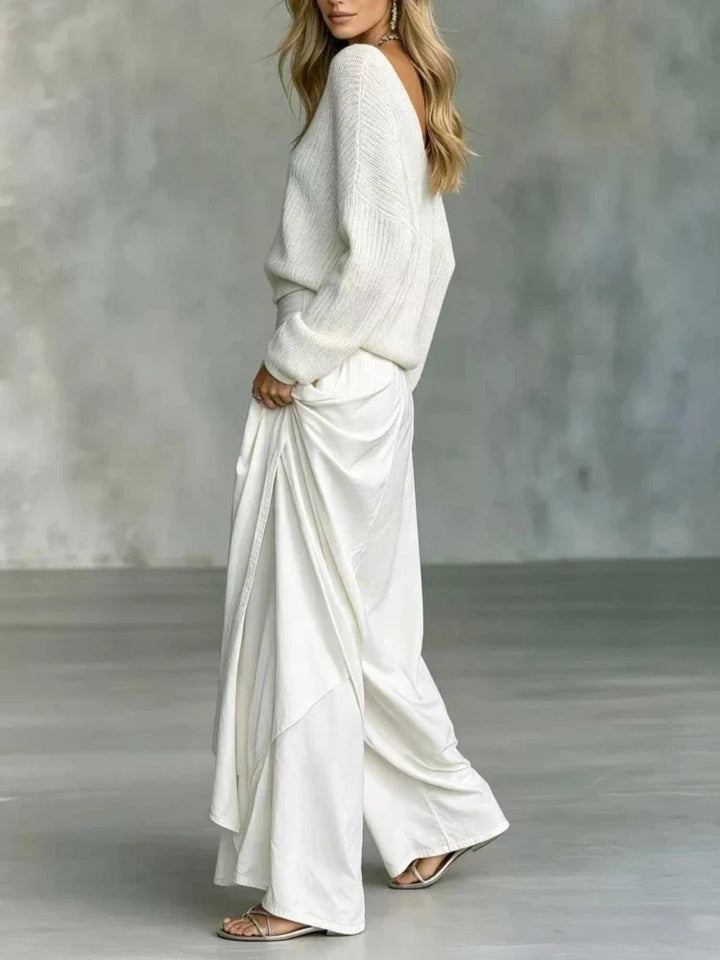 Marisol Off Shoulder Knit Set